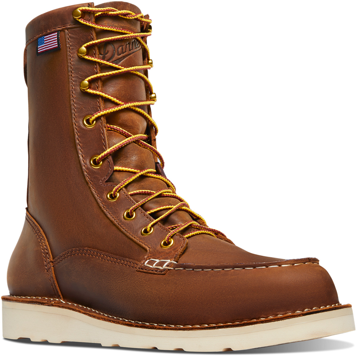 Botas De Trabajo Danner Hombre Mexico - Bull Run Moc Toe 8 Steel Toe Marrom - CAEYP2840